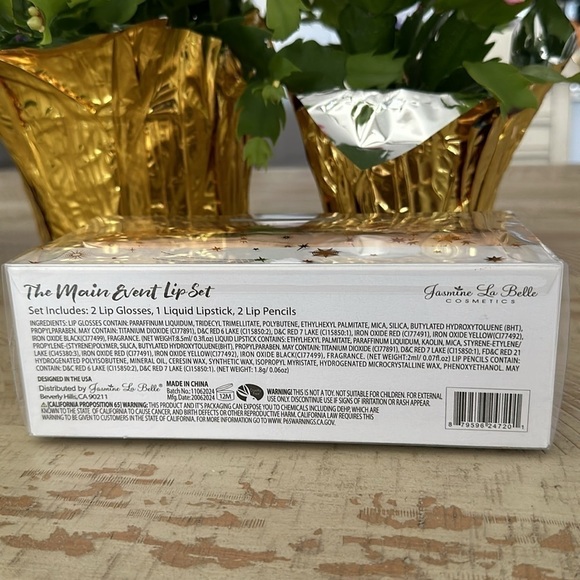 JASMINE LA BELLE COSMETICS THE MAIN EVENT LIP SET BAG INCLUDED GIFT HOLIDAY ❤️💄 - Picture 3 of 3